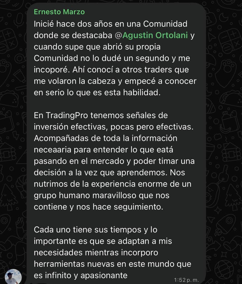 Testimonio de Ernesto